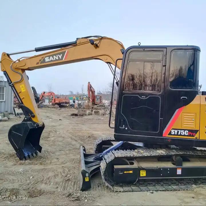 Crawler excavator Original Cheap Price Used Excavator Machine Sany 75c Mini Excavator,7.5t Small Used Excavator For Sale In Shanghai Original Cheap Price Used Excavator Machine Sany 75c Mini Excavator,7.5t Small Used Excavator For Sale In Shanghai- Photo 2