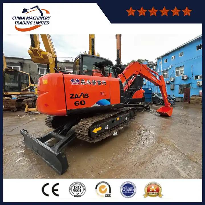 Гусеничный экскаватор Original Small Size Second Hand Excavating Equipment Cheap Price Excellent Quality Used Hitachi Zx60 Excavator With Blade Original Small Size Second Hand Excavating Equipment Cheap Price Excellent Quality Used Hitachi Zx60 Excavator With Blade- Photo 4