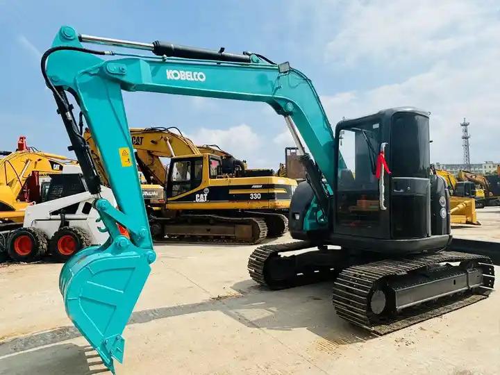 Гусеничный экскаватор Mini Great State Lower Price Used Kobelco Sk75 Crawler Excavator Made In Japan In Shanghai Mini Great State Lower Price Used Kobelco Sk75 Crawler Excavator Made In Japan In Shanghai- Photo 3