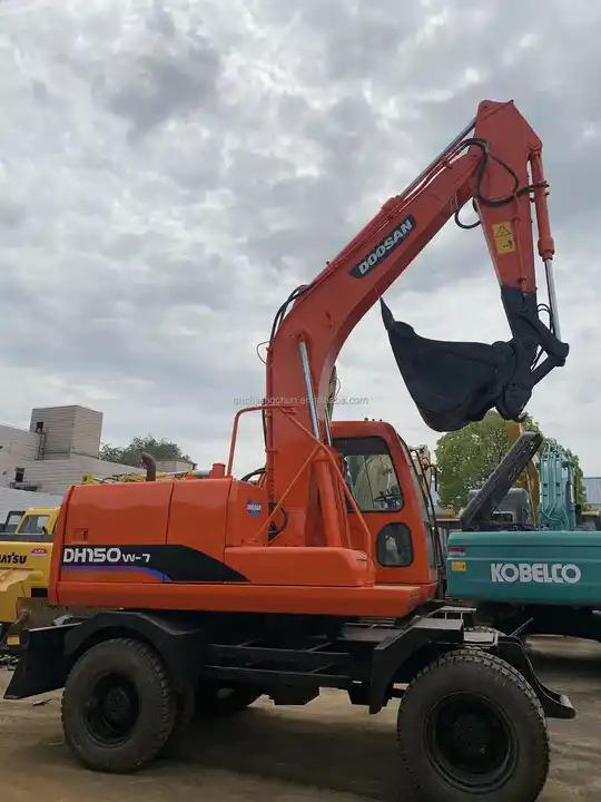 Crawler excavator Wheel digging excavator Used DOOSAN150W DH150W DH150W-7 / second-hand KOREA engine DOOSAN DH 150 150W-7 DOOSAN150 Wheel digging excavator Used DOOSAN150W DH150W DH150W-7 / second-hand KOREA engine DOOSAN DH 150 150W-7 DOOSAN150- Photo 6